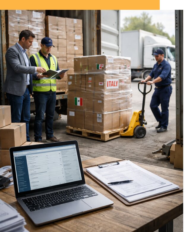 Доставка грузов из Италии: морские и авиаперевозки от 18659