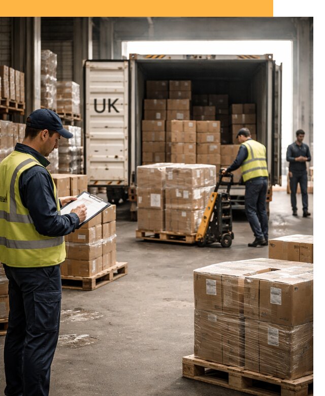 Доставка грузов из Великобритании с таможенным оформлением от 12958